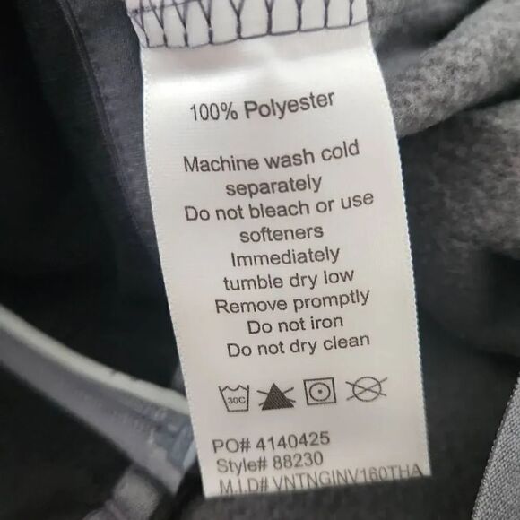 North End Men's Size Large Black Gray Zip Up Track Jacket - Picture 6 of 7